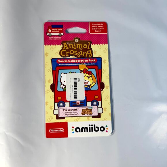 NEW Authentic SANRIO‎ Animal Crossing Amiibo 6 Card Pack Collaboration Target - Picture 1 of 4